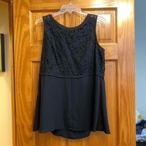 BCBGeneration Lace Sleeveless Blouse
